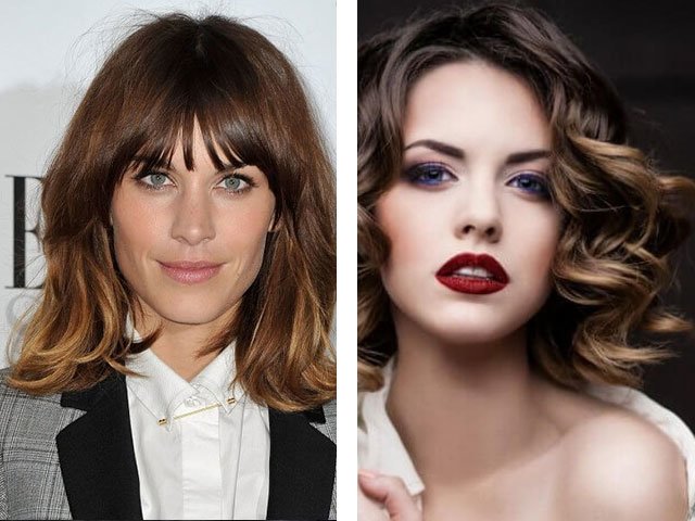 Shatush sur cheveux noirs: photos avant et après