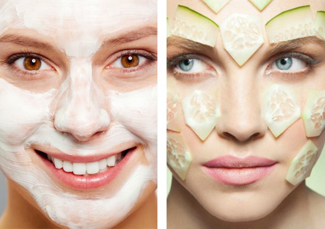 Masque facial apaisant à la maison