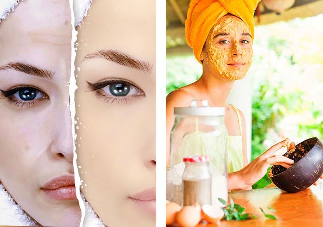 Masque facial apaisant à la maison