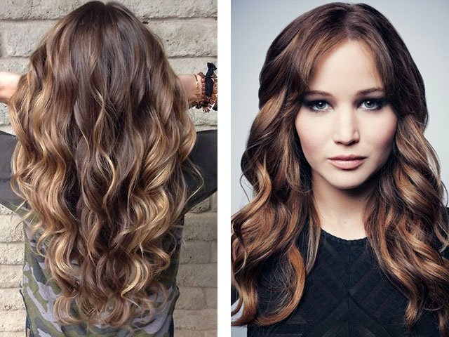 Shatush sur cheveux noirs: photos avant et après