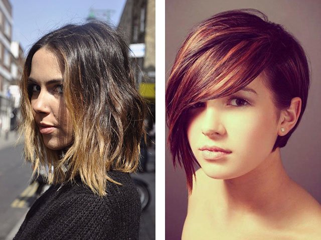 Shatush sur cheveux noirs: photos avant et après