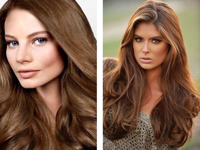 Couleur des cheveux au chocolat (photo 2024)