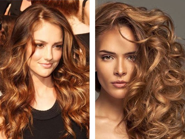 Couleur des cheveux au chocolat (photo 2024)