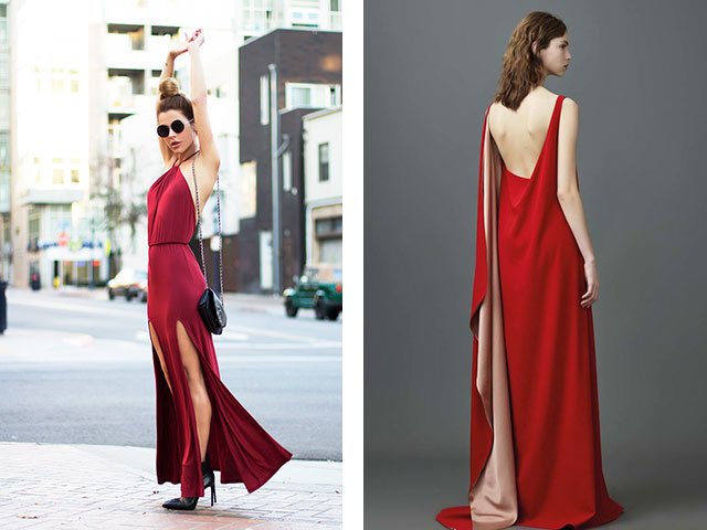 Robe rouge-rouge: photo de la nouvelle 2024