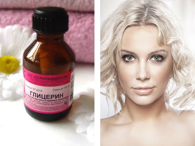 Masque à la glycérine pour les recettes de cheveux