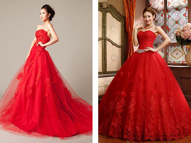 Robe rouge-rouge: photo de la nouvelle 2024