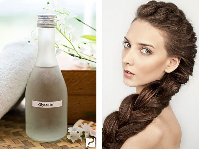 Masque à la glycérine pour les recettes de cheveux
