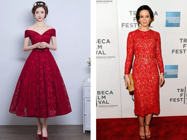 Robe rouge-rouge: photo de la nouvelle 2024