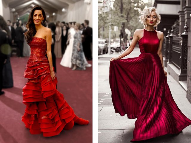 Robe rouge-rouge: photo de la nouvelle 2024