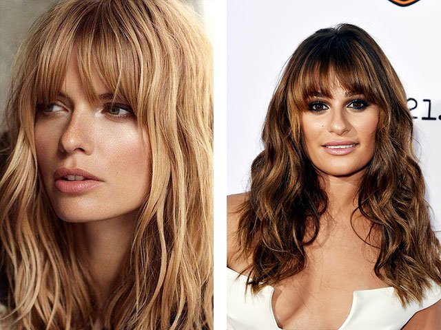 Couché à la maison sur de longs et moyens cheveux