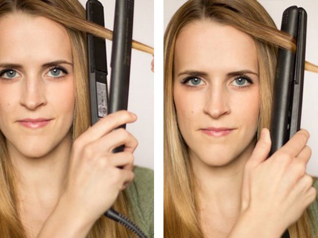 Couché à la maison sur de longs et moyens cheveux