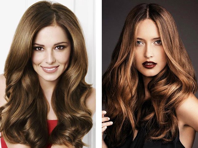 Couché à la maison sur de longs et moyens cheveux