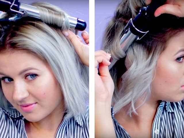 Couché à la maison sur de longs et moyens cheveux