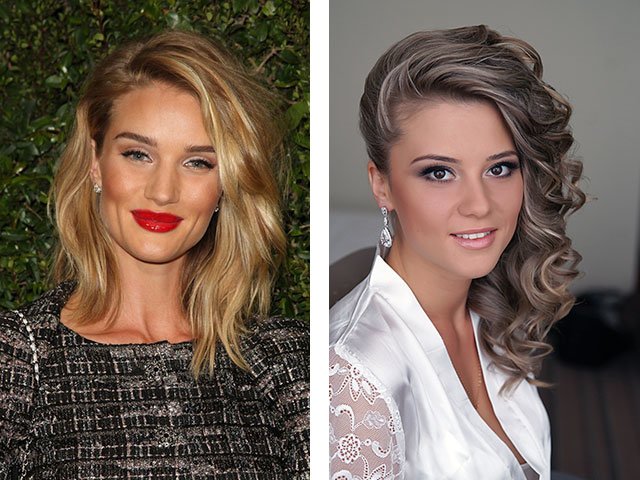 Couché à la maison sur de longs et moyens cheveux