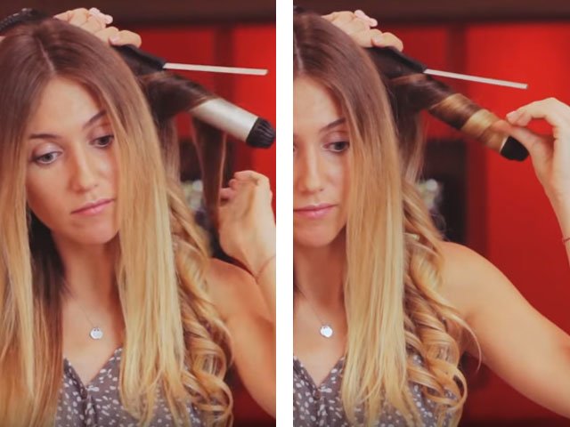 Couché à la maison sur de longs et moyens cheveux