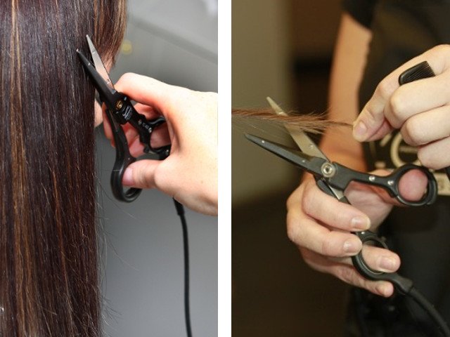 Coupe de cheveux en ciseaux chaude: qu'est-ce que c'est? (avant et après les photos)