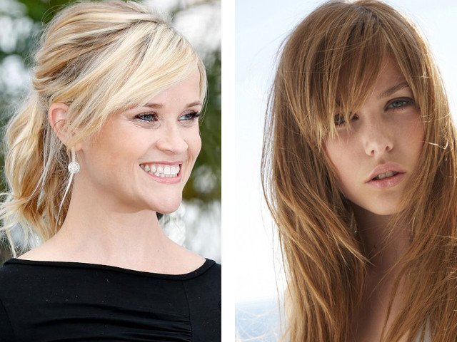 Photo de belle frange oblique