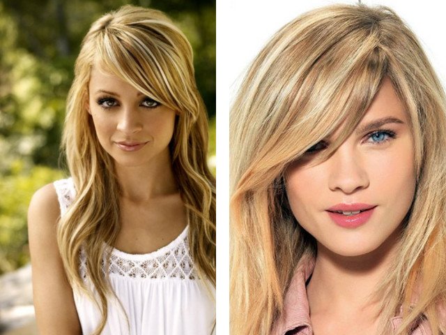 Photo de belle frange oblique