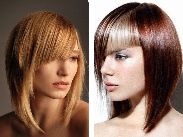 Photo de belle frange oblique