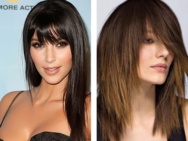 Photo de belle frange oblique