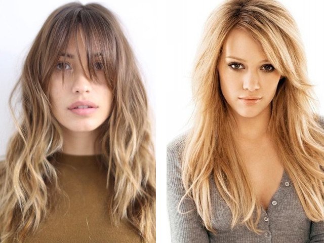 Photo de belle frange oblique