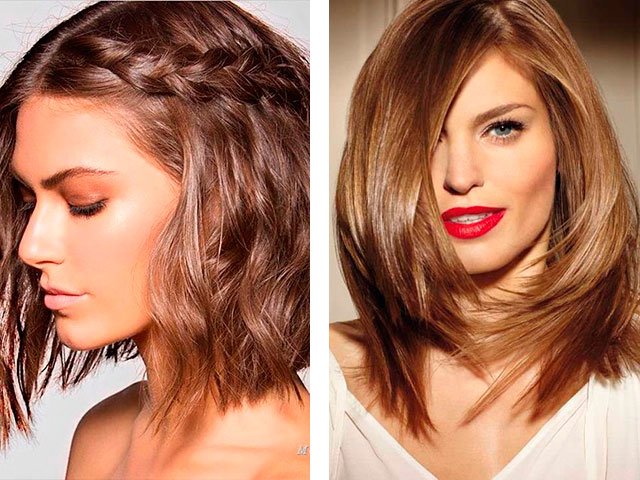 Coiffure moyenne à la maison