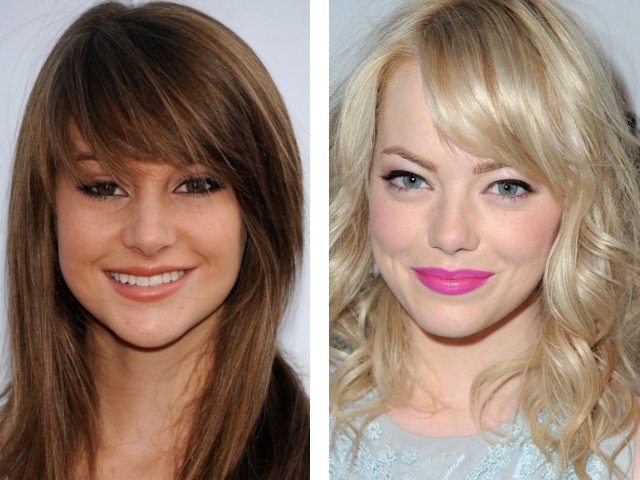 Photo de belle frange oblique