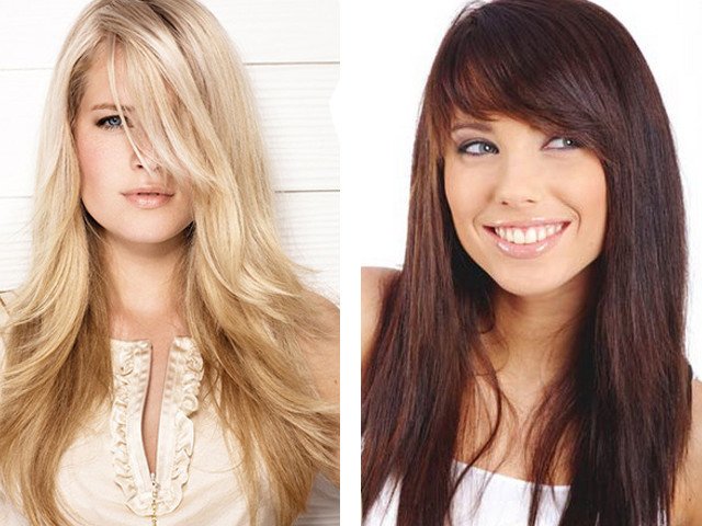 Photo de belle frange oblique