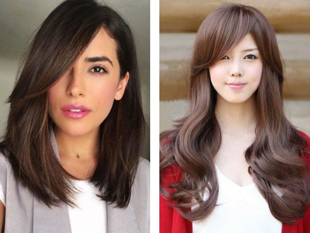 Photo de belle frange oblique