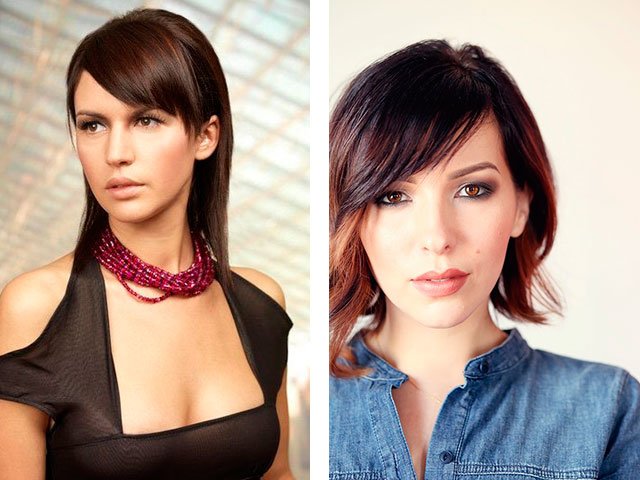 Photo de belle frange oblique