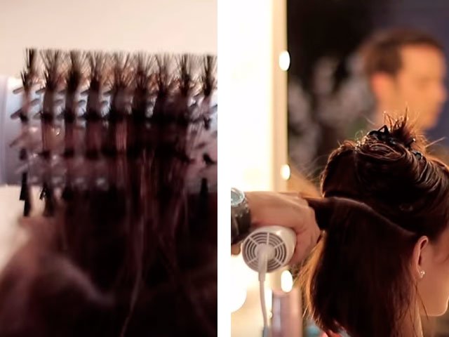 Coiffure moyenne à la maison