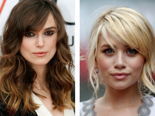 Photo de belle frange oblique