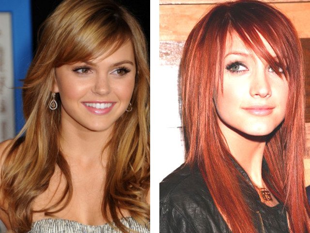 Photo de belle frange oblique