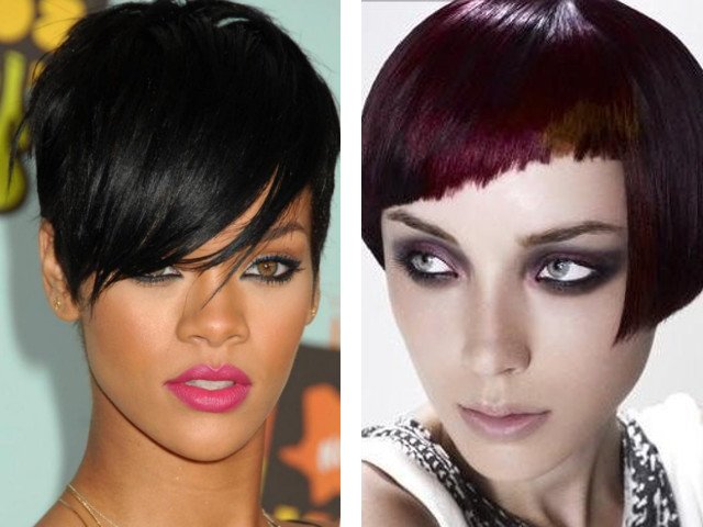 Photo de belle frange oblique