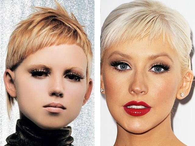 Photo de belle frange oblique