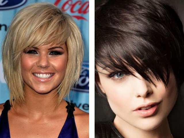 Photo de belle frange oblique