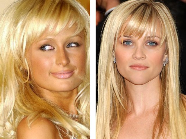 Photo de belle frange oblique