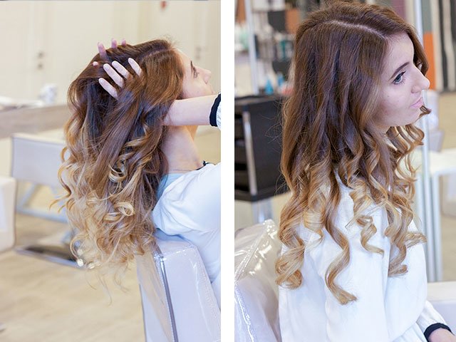 Coiffure moyenne à la maison