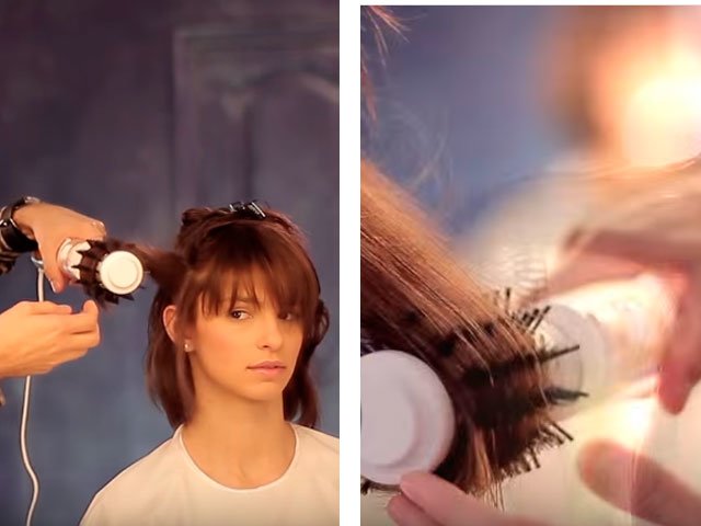 Coiffure moyenne à la maison