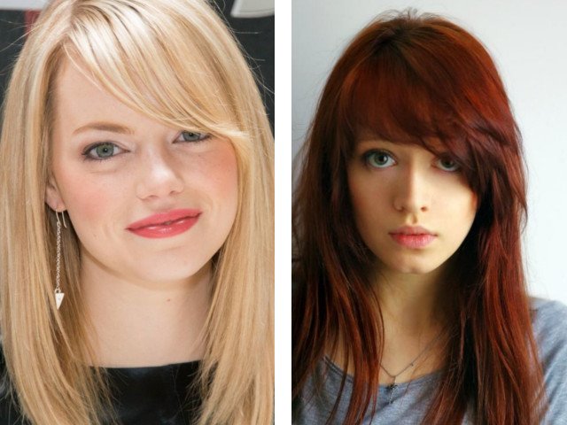 Photo de belle frange oblique