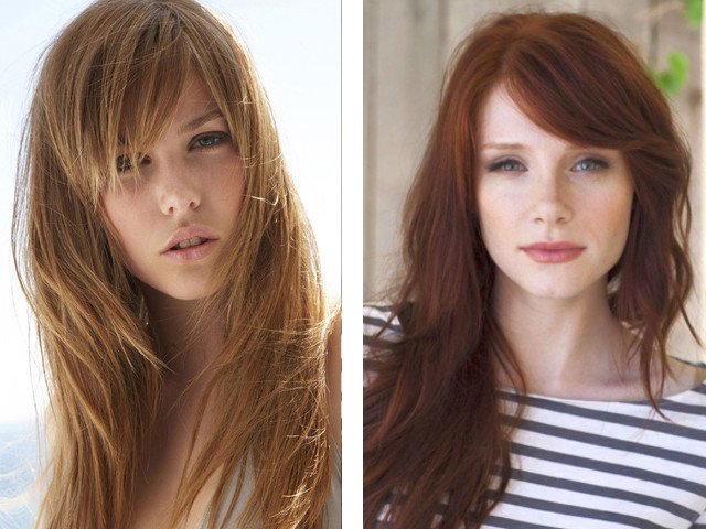 Photo de belle frange oblique