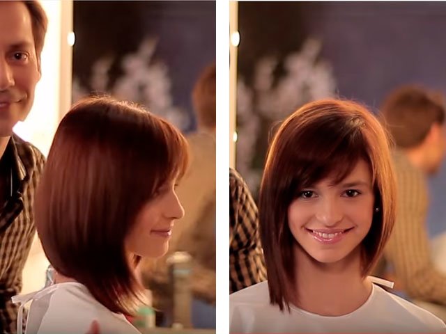 Coiffure moyenne à la maison