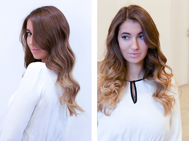 Coiffure moyenne à la maison