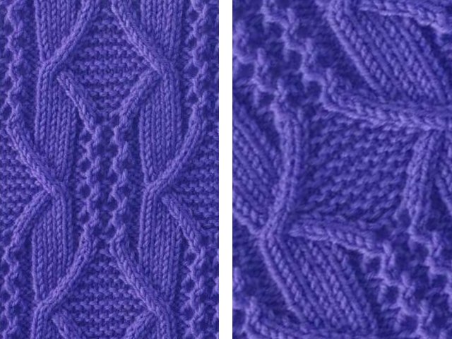 Aiguilles à tricoter Aran: schémas avec description