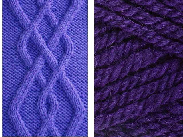 Aiguilles à tricoter Aran: schémas avec description