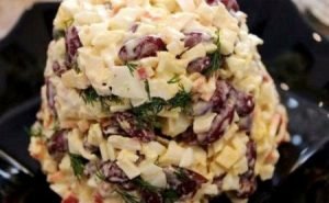 Salade de haricots en conserve