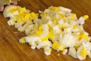 Salade de haricots en conserve