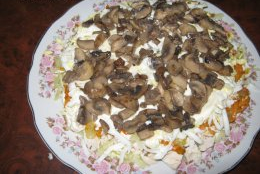 Salade Royale Au Poulet Et Aux Champignons