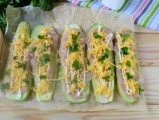 Roulés de courgettes à la poitrine de poulet