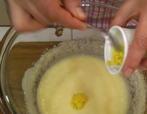 Tarte aux abricots fourrée au lait caillé